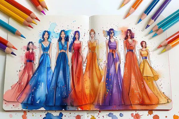 اموزش طراحی لباس با ساده ترین روش